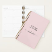 Minimalistisch mosterdroze monogram met de naam Gi Planner (Display)
