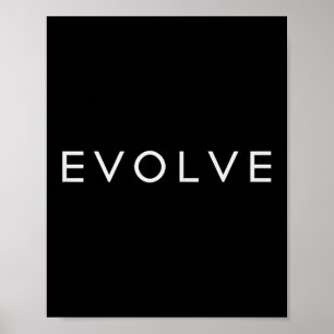 Minimalistisch Motivatie citaat Evolutie Inspirati Poster