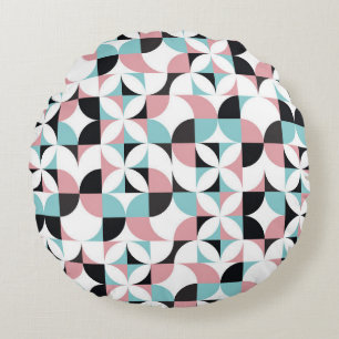 Minimalistisch naadloos patroon van geometrie rond kussen