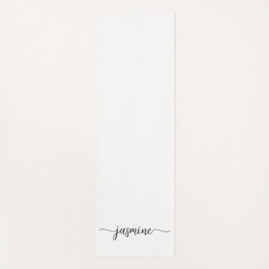 Minimalistisch naamscript voor White Girly Yogamat (Voorkant)