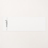 Minimalistisch naamscript voor White Girly Yogamat (Voorkant (horizontaal))