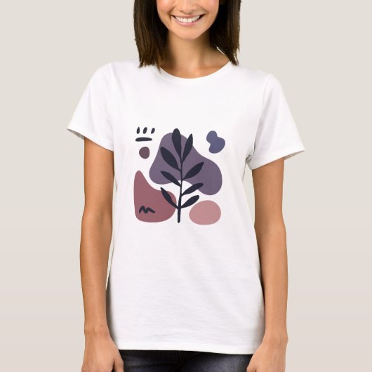 Minimalistisch natuur design T-shirt (Voorkant)