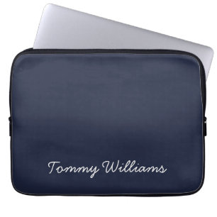 Minimalistisch Navy Blue Professional Eenvoudig Laptop Sleeve