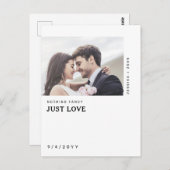 Minimalistisch niets Fancy houdt gewoon van sparen Briefkaart (Voorkant / Achterkant)