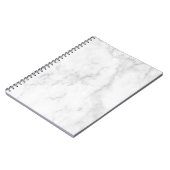 Minimalistisch Notitieboek met zwarte en witte mar (Linkerzijde)