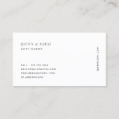 Minimalistisch ontwerp Elegant Clean Muted Blue Mo Visitekaartje (Achterkant)