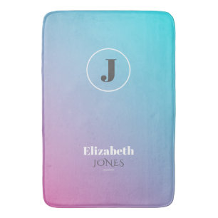 Minimalistisch ontwerp in pastelkleuren badmat