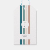 Minimalistisch ontwerp in pastelkleuren cadeaulabel (Achterkant)