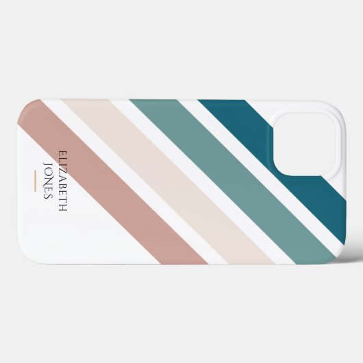 Minimalistisch ontwerp in pastelkleuren Case-Mate iPhone case (Achterkant (horizontaal))
