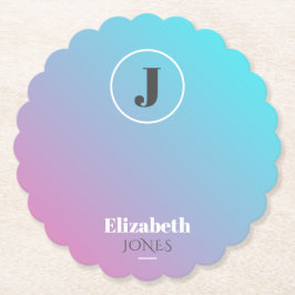 Minimalistisch ontwerp in pastelkleuren kartonnen onderzetters