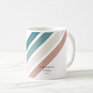 Minimalistisch ontwerp in pastelkleuren koffiemok