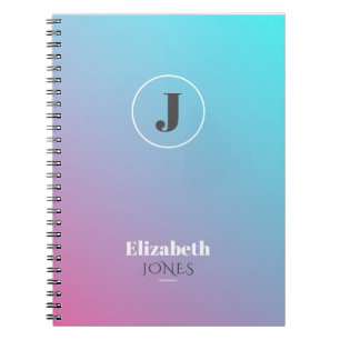 Minimalistisch ontwerp in pastelkleuren notitieboek