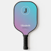 Minimalistisch ontwerp in pastelkleuren pickleball paddle (Voorkant)
