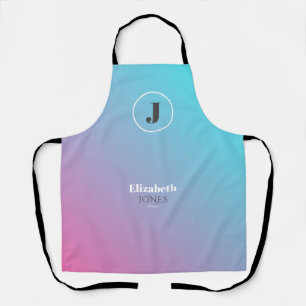 Minimalistisch ontwerp in pastelkleuren schort