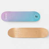 Minimalistisch ontwerp in pastelkleuren skateboard (Horizontaal)