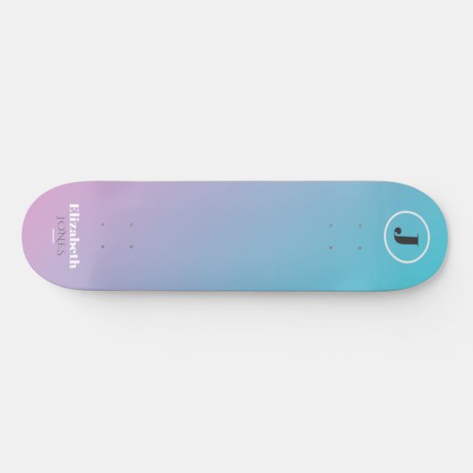 Minimalistisch ontwerp in pastelkleuren skateboard (Horizontaal)
