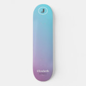 Minimalistisch ontwerp in pastelkleuren skateboard (Voorkant)