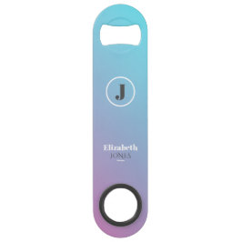 Minimalistisch ontwerp in pastelkleuren speed flessenopener