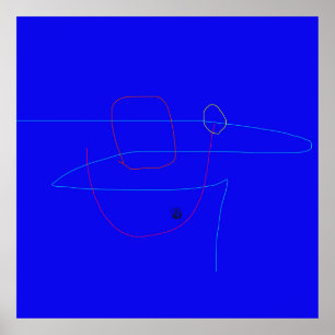 Minimalistisch ontwerp met eenvoudige geometrische poster