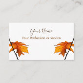 Minimalistisch ontwerp van bladeren met kleurrijke visitekaartje (Voorkant)