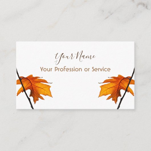 Minimalistisch ontwerp van bladeren met kleurrijke visitekaartje (Voorkant)