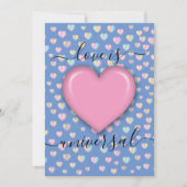 Minimalistisch ontwerp van elegant Love Save The Date (Voorkant)