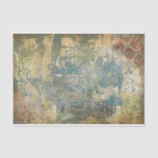 Minimalistisch ontwerp van grungetextuur tissuepapier (Voorkant)