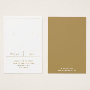 Minimalistisch ontwerp van juwelen-Kaart Visitekaartje