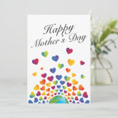 Minimalistisch ontwerp van Moederdag Kaart (Staand voorkant)