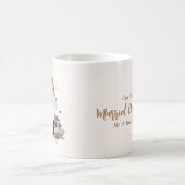 Minimalistisch Onze eerste getrouwde kerst drie fo Koffiemok (Center)