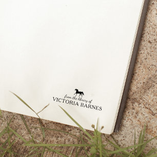 Minimalistisch paard uit de bibliotheek van het bo 	rubberstempel