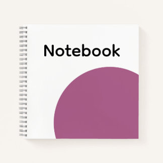 Minimalistisch Paars Cirkel Notitieboek