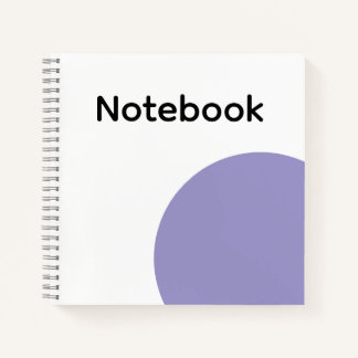 Minimalistisch Paars Cirkel Notitieboek