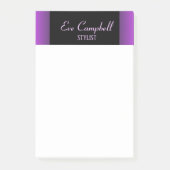 Minimalistisch paars en zwart post-it® notes (Voorkant)