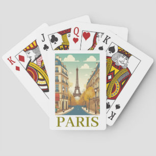 Minimalistisch Parijs Frankrijk Eiffeltoren Parijz Pokerkaarten