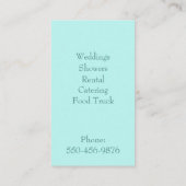 Minimalistisch Partij Planning Visitekaartje (Achterkant)