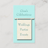 Minimalistisch Partij Planning Visitekaartje (Voorkant)