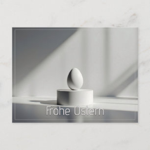 Minimalistisch Pasen ei op modern podium Briefkaart