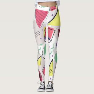 Minimalistisch pastelgeometrisch patroon leggings