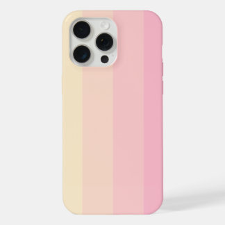 Minimalistisch pastelstreeppatroon met Rozen tinte iPhone 15 Pro Max Hoesje