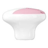 Minimalistisch patroon keramische knop (Zijkant)