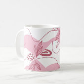 Minimalistisch patroon koffiemok (Voorkant links)