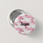 Minimalistisch patroon Persoonlijke knoop Ronde Button 3,2 Cm (Voorkant /achterkant)