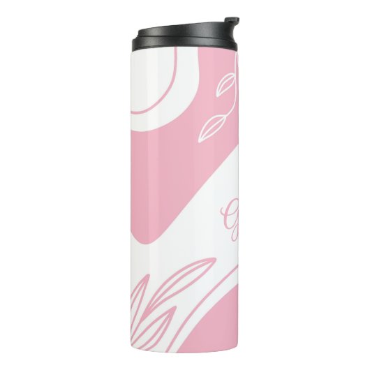 Minimalistisch patroonpatroon, speciaal ontworpen thermosbeker (Gedraaid links)