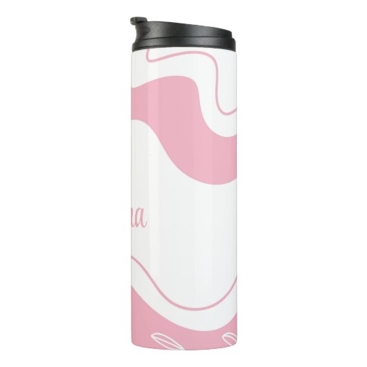 Minimalistisch patroonpatroon, speciaal ontworpen thermosbeker (Geroteerd rechts)