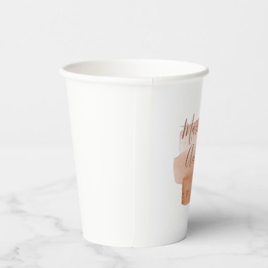 Minimalistisch penseel voor moderne Waterverf Papieren Bekers (Rechts)