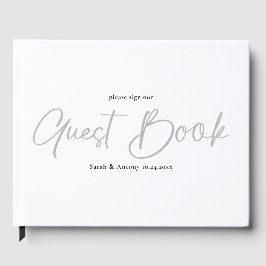 Minimalistisch Persoonlijk Huwelijksgastenboek Gastenboek