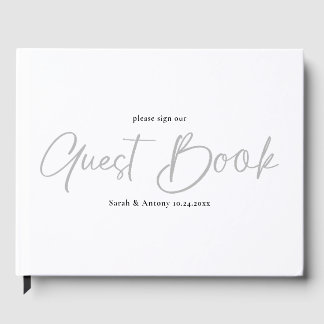 Minimalistisch Persoonlijk Huwelijksgastenboek Gastenboek