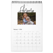 Minimalistisch Photo Simple Script Schrijven elk j Kalender (Feb 2026)