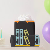 Minimalistisch pictogram voor boekenplank cadeaupapier